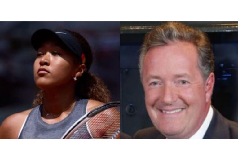 Naomi Osaka and Piers Morgan/Photo Courtesy of Instagram