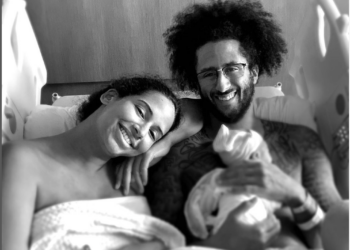 Colin Kaepernick, Nessa Diab,newborn