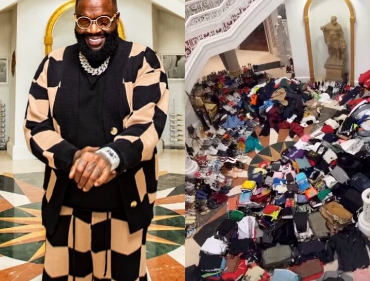 Rick Ross' Friends Call Him A Hoarder After He Shares Video Of Clothes